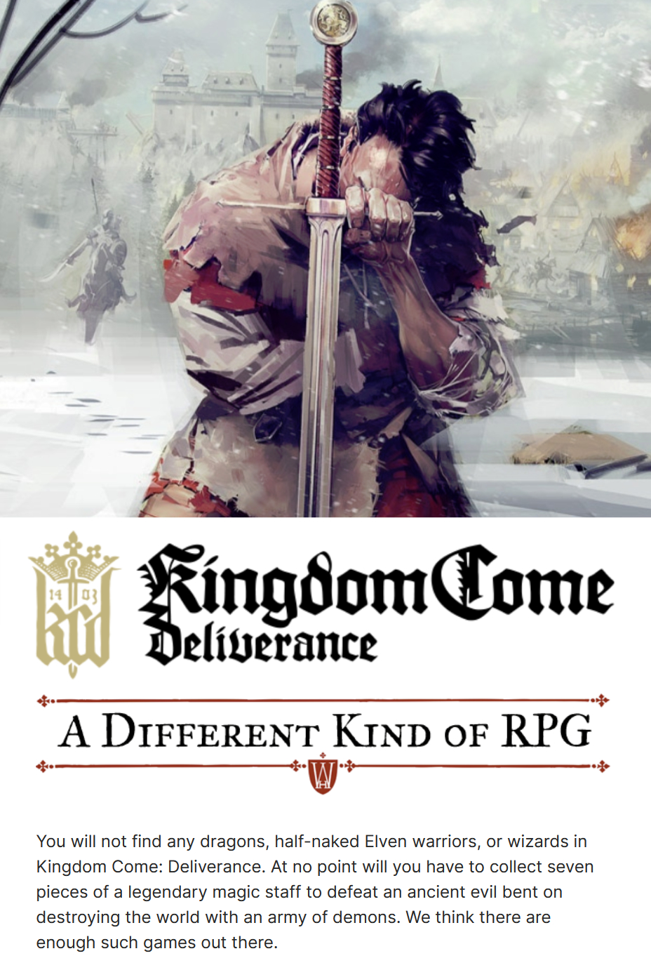 kingdom come deliverance marketing