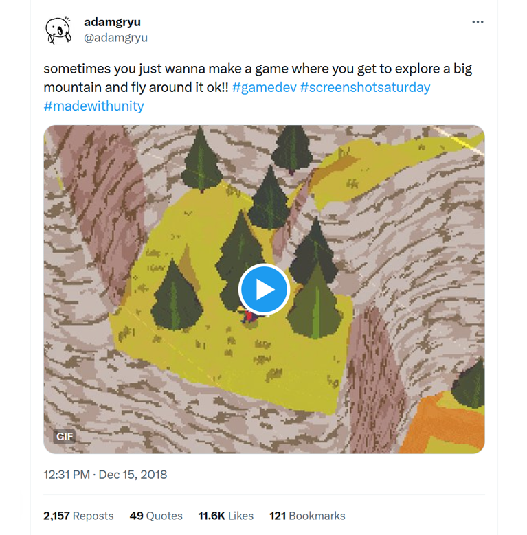 twitter use to help indie game devs